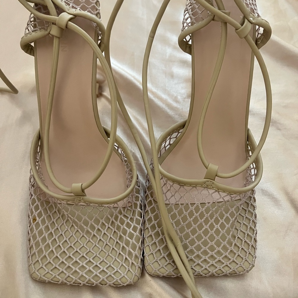 SHEIN nude heels size 7.5 worn once too big for me